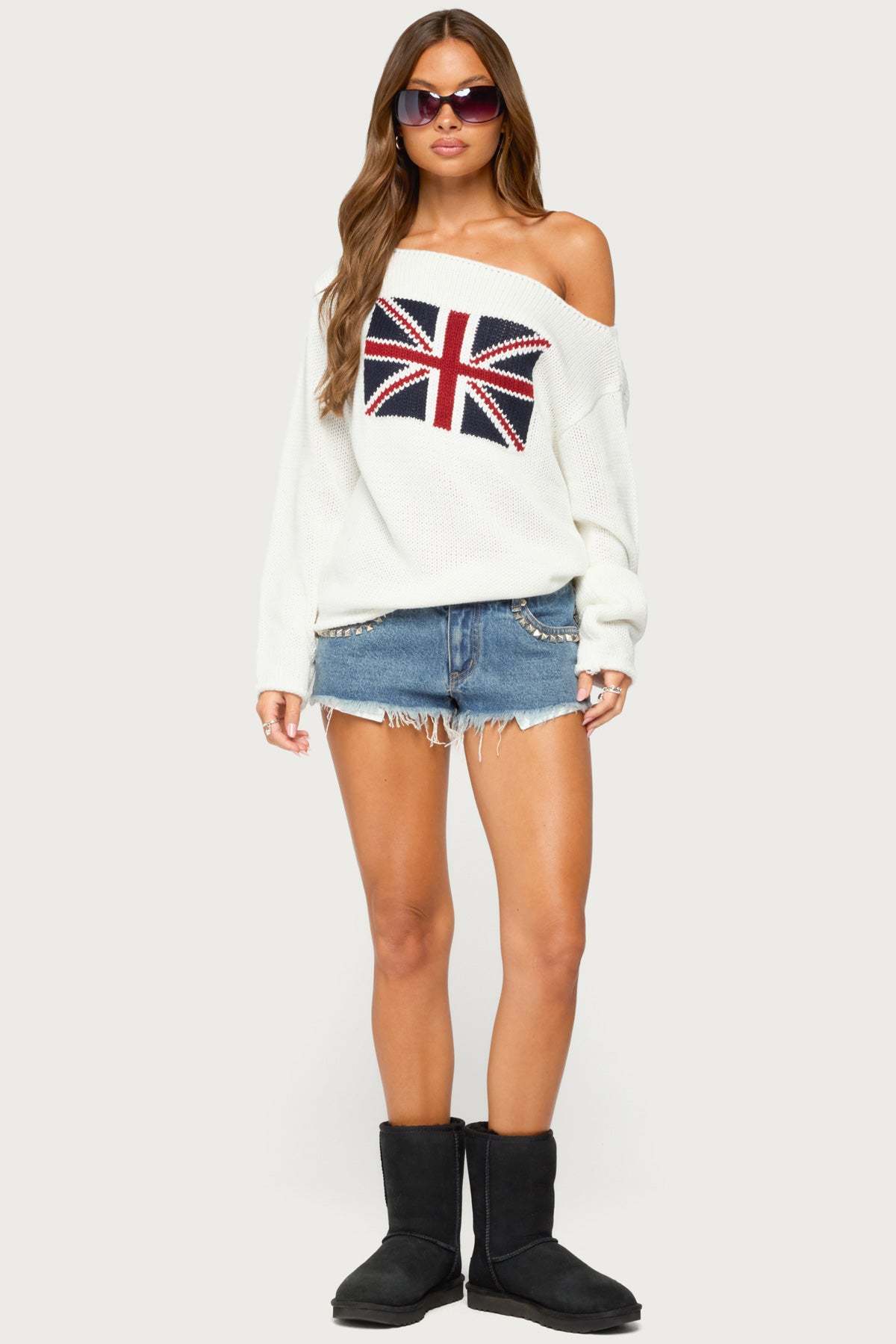 London Girl Knit Sweater - CREAM