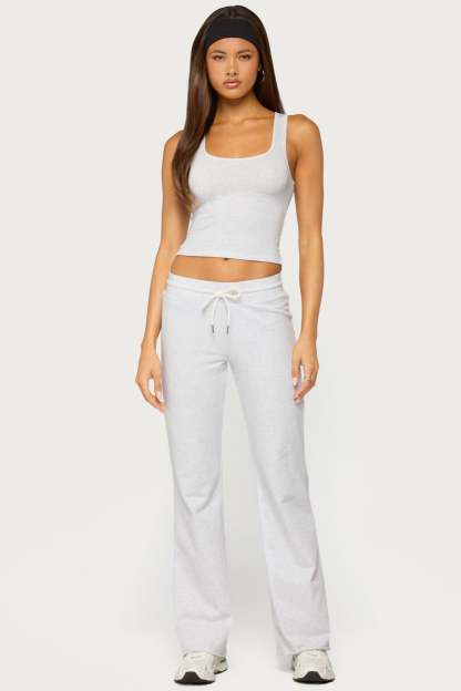 Ilene Terry Sweatpants - LIGHT-GRAY-MELANGE