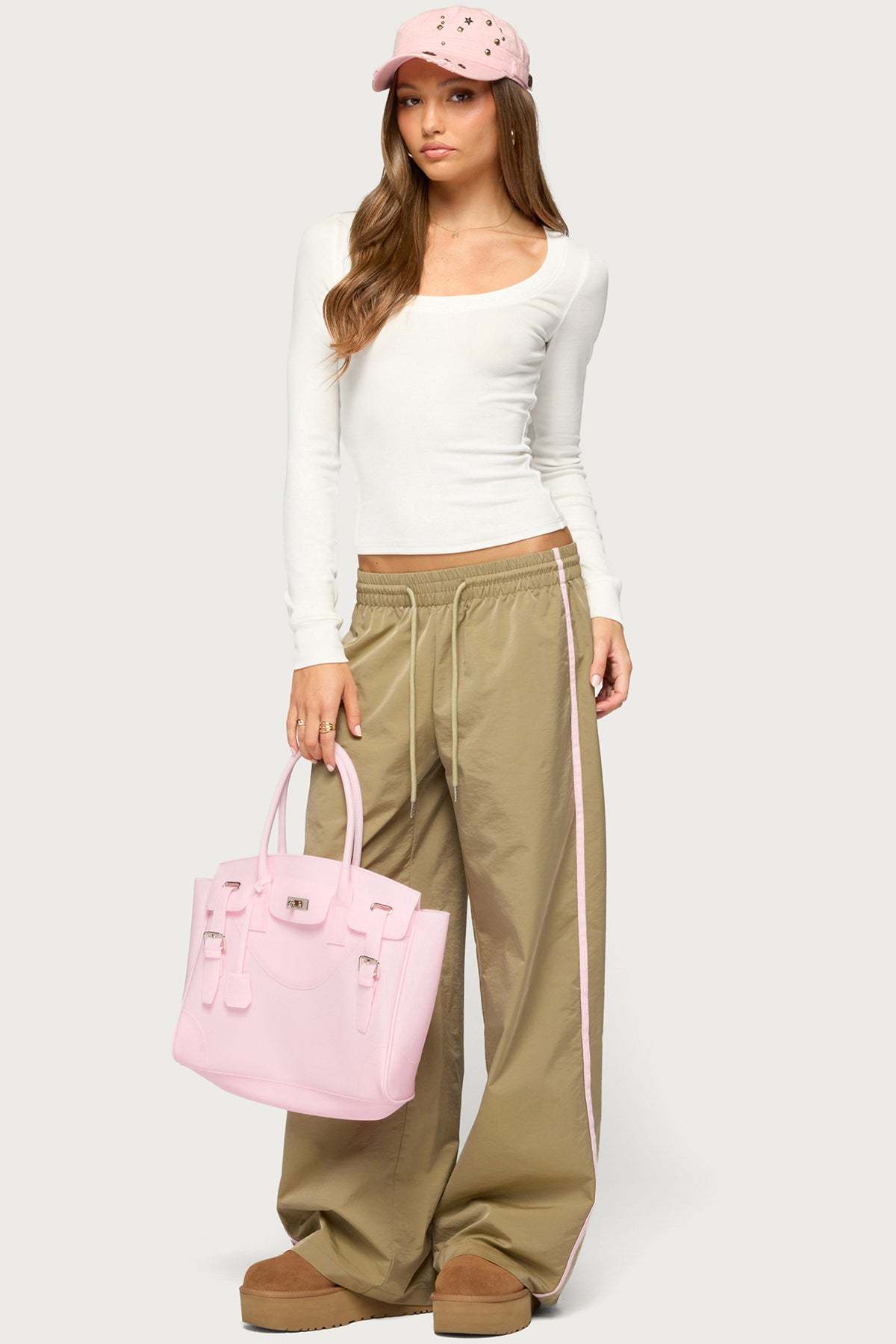 Oloya Long Sleeve Top - WHITE
