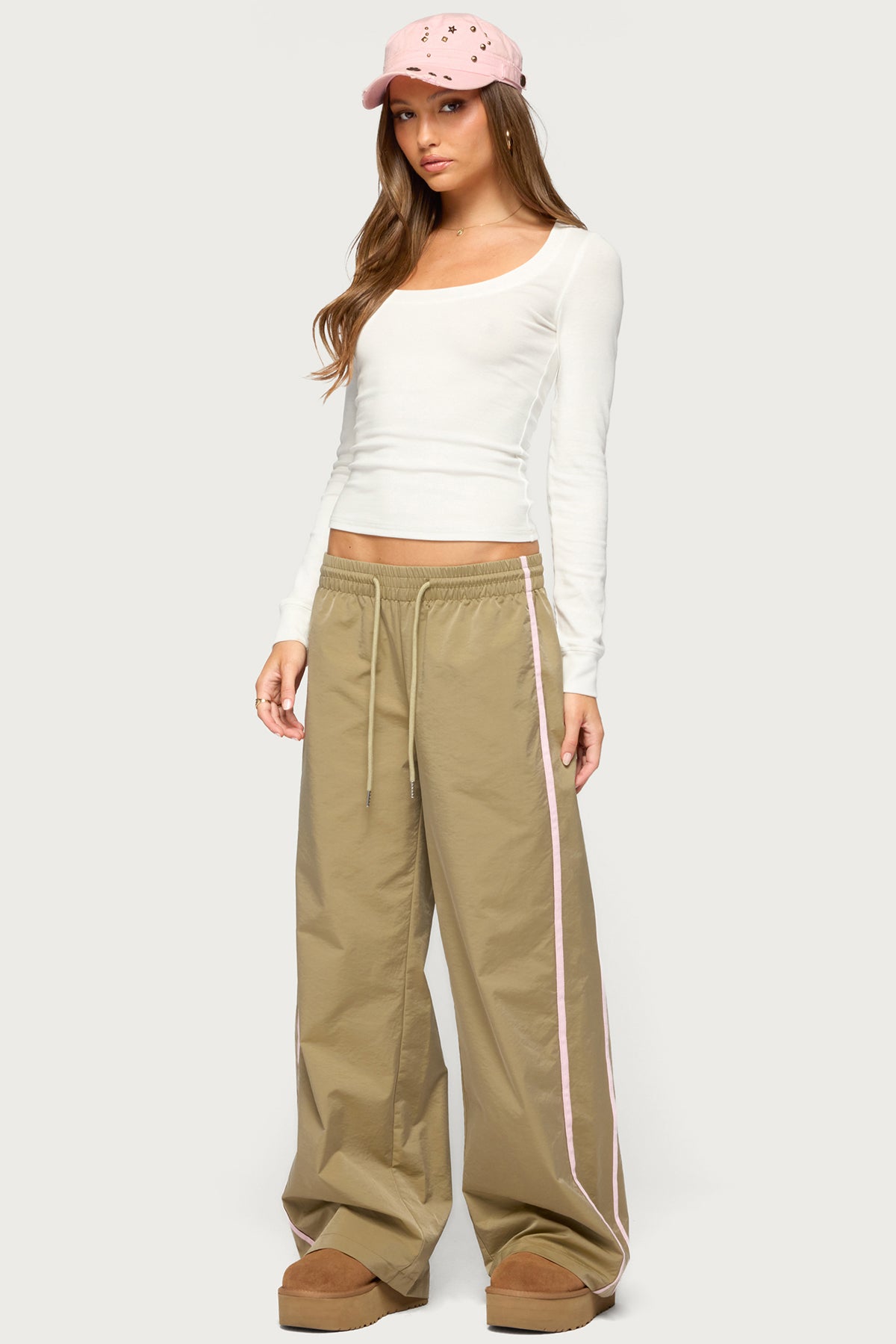 Oloya Long Sleeve Top - WHITE
