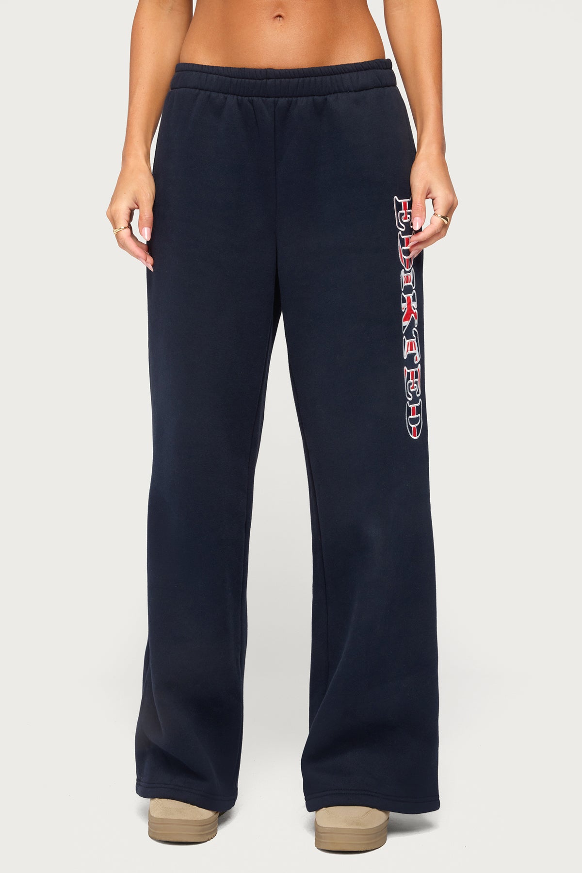 Edikted UK Sweatpants - NAVY