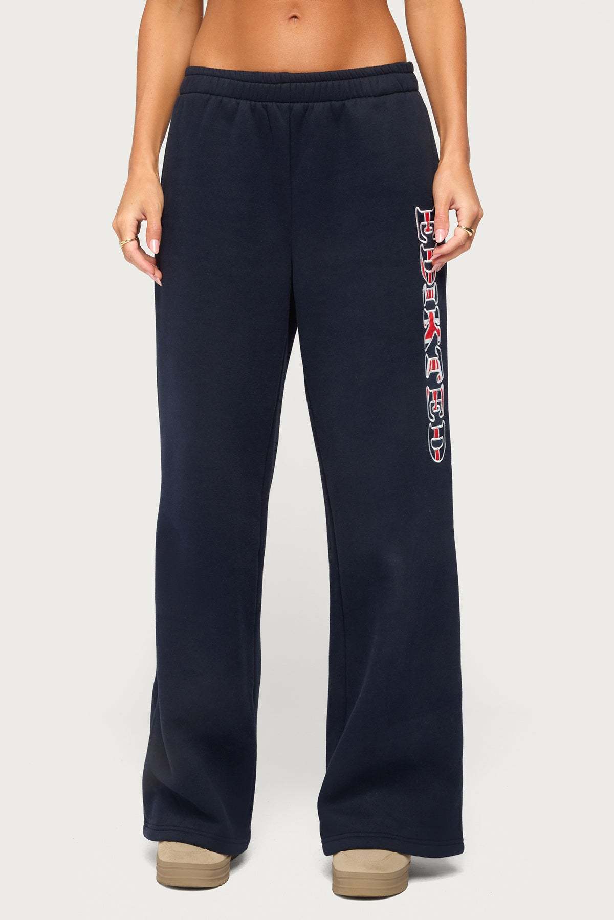 Edikted UK Sweatpants - NAVY