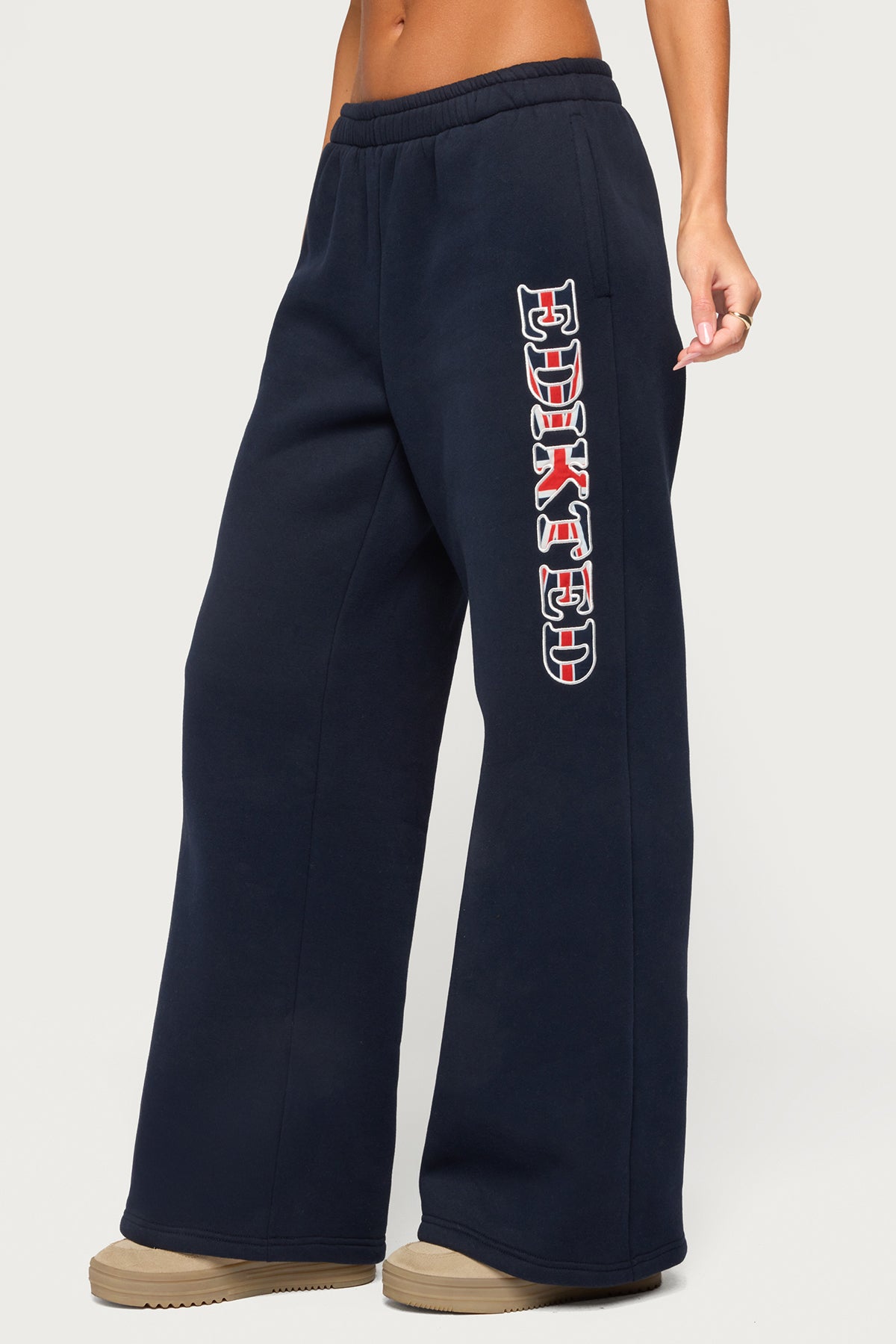 Edikted UK Sweatpants - NAVY