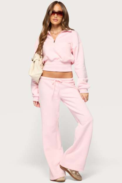 Melissa Straight Leg Sweatpants - LIGHT-PINK