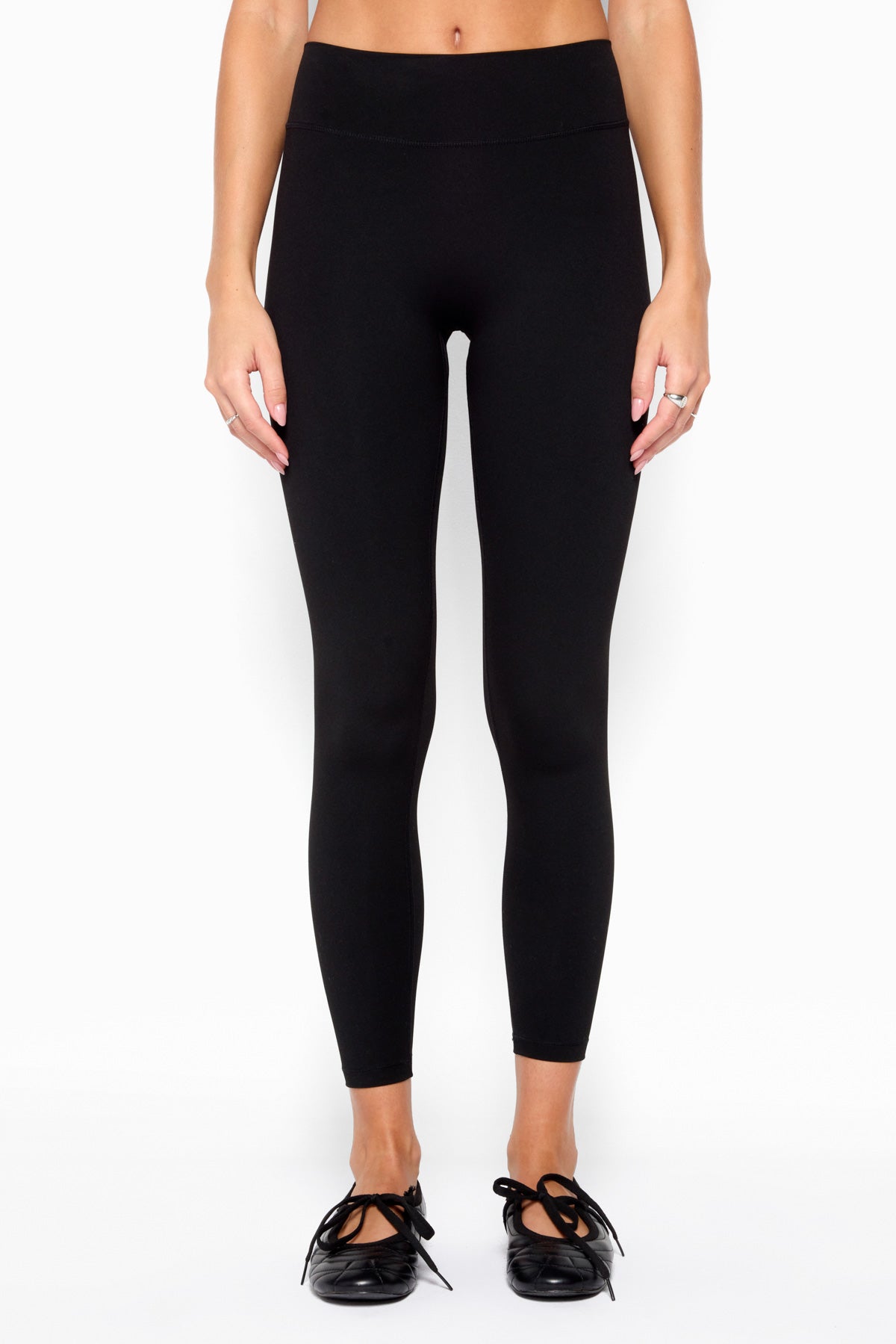 Emberleigh Active High Rise Leggings - BLACK