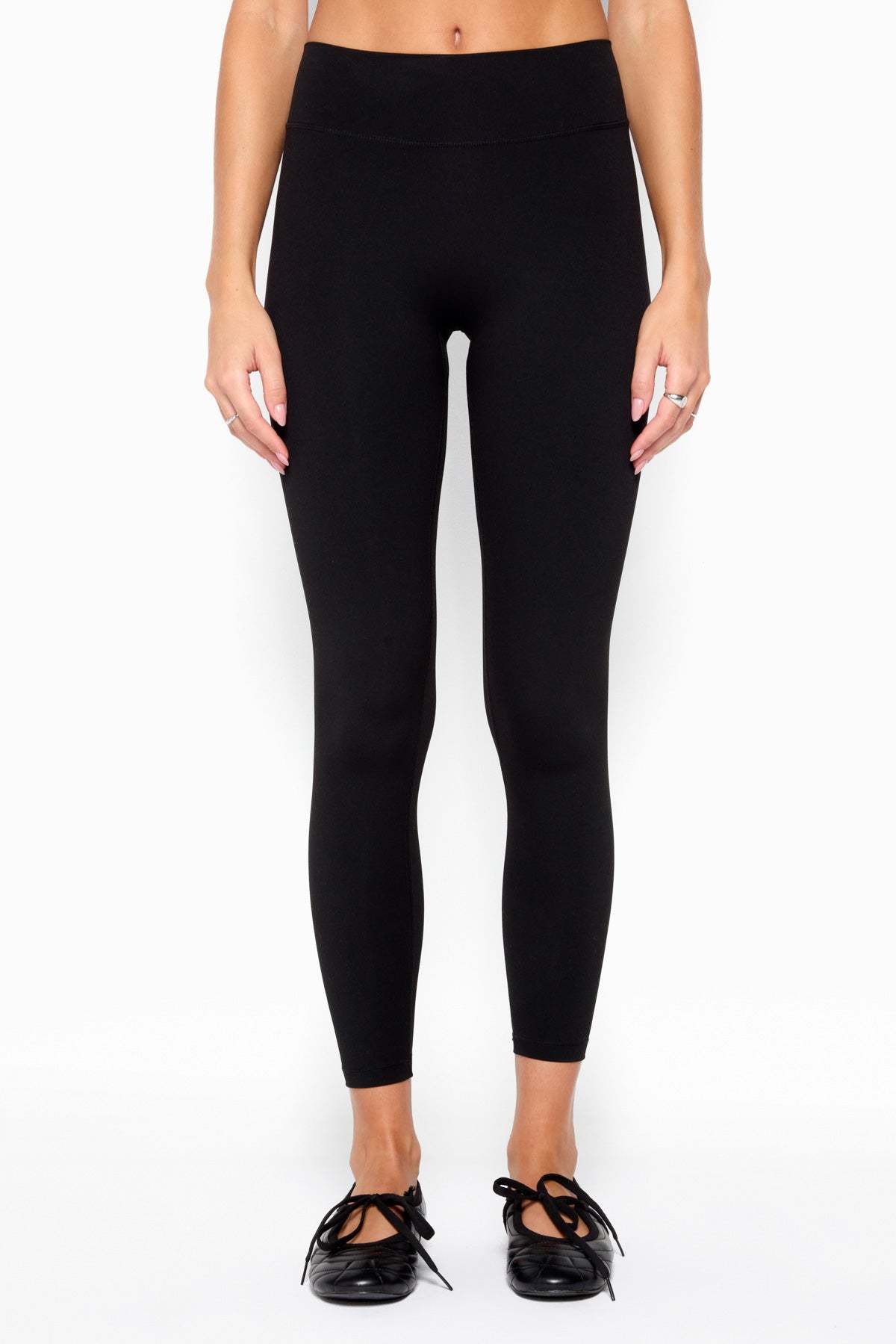 Emberleigh Active High Rise Leggings - BLACK