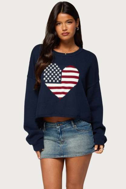 Loving USA Sweater - NAVY