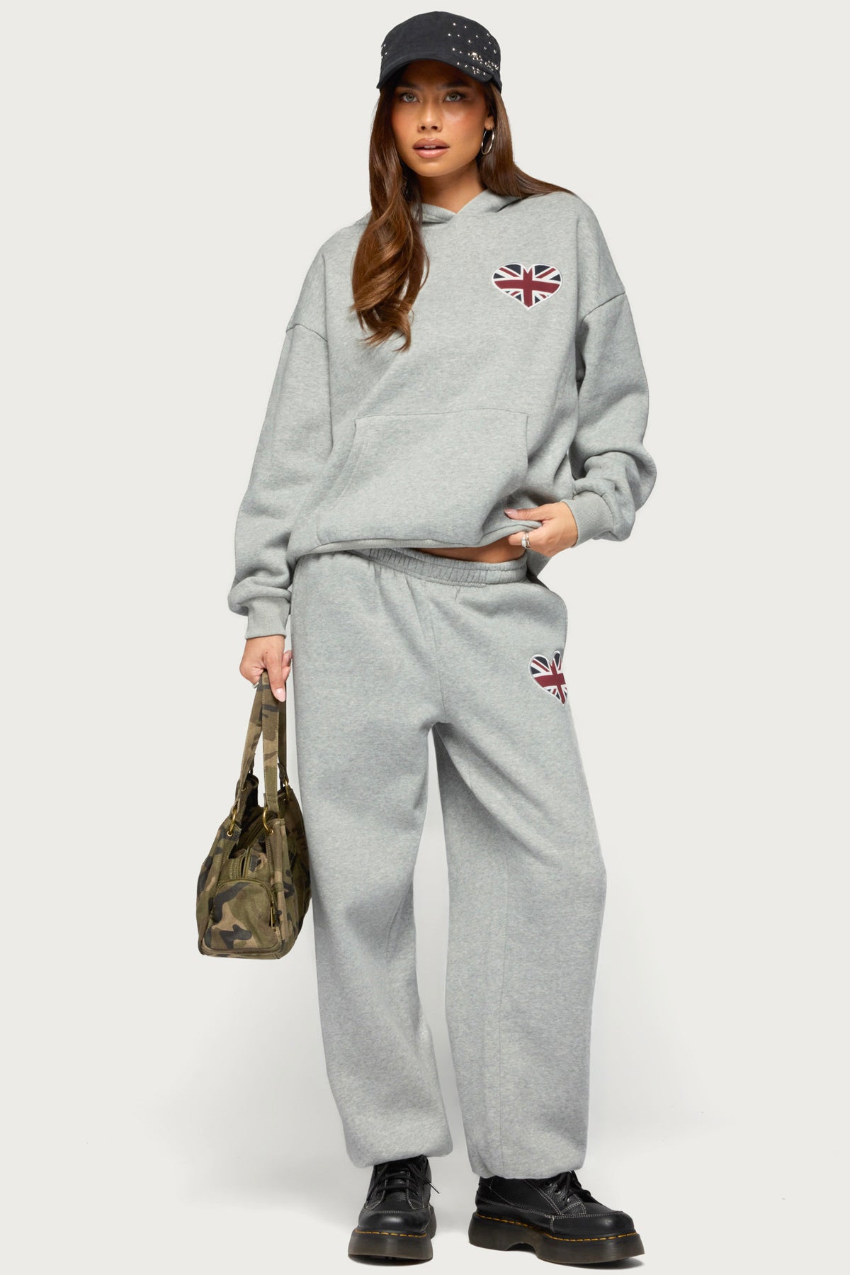 Heart UK Sweatpants - GRAY-MELANGE