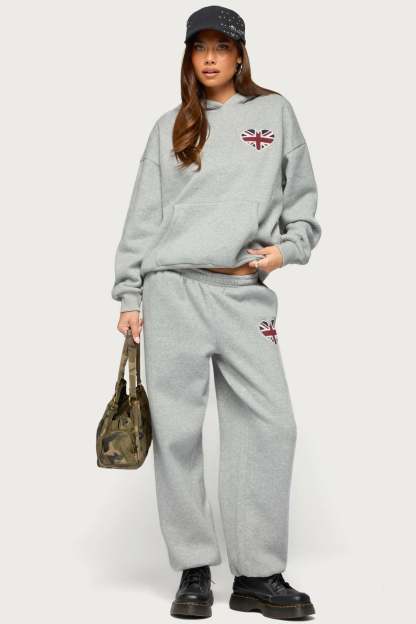 Heart UK Sweatpants - GRAY-MELANGE