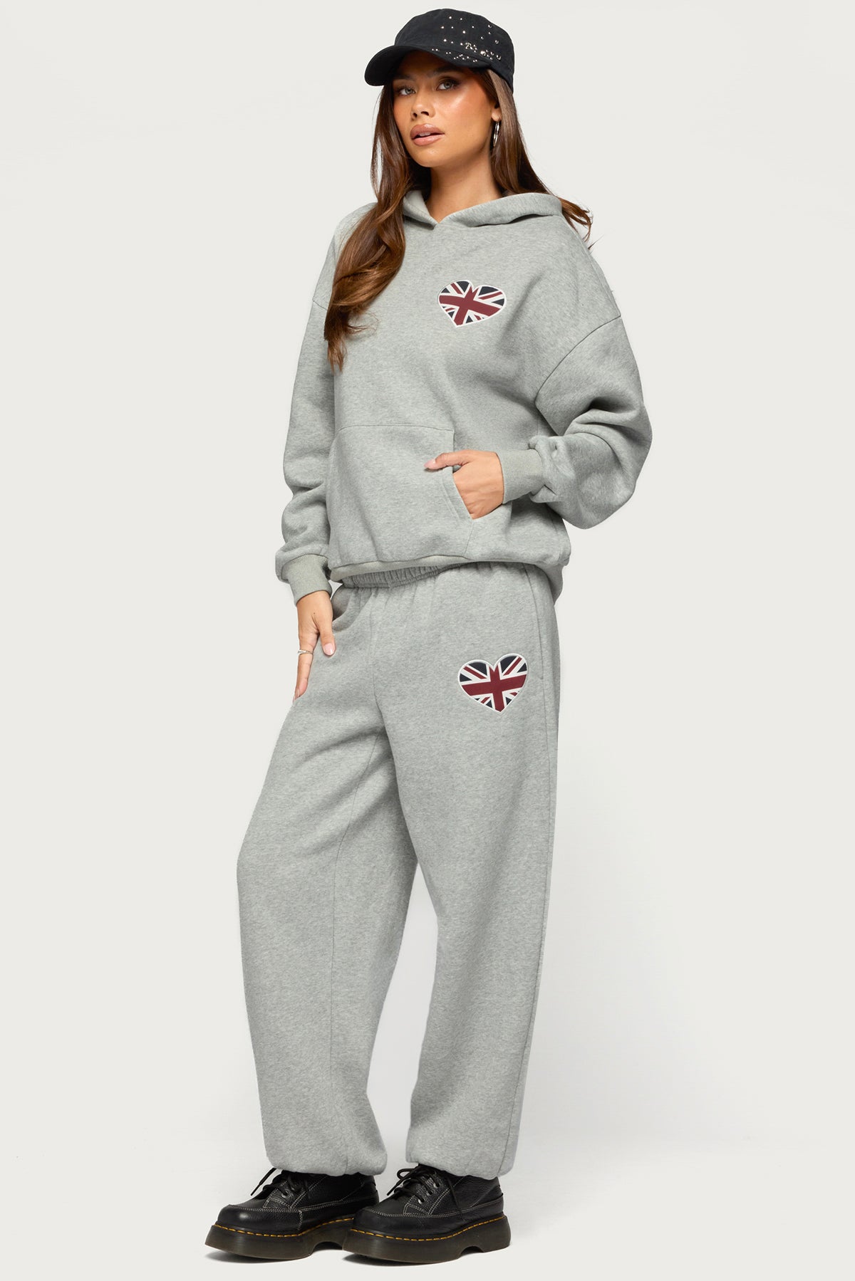 Heart UK Sweatpants - GRAY-MELANGE