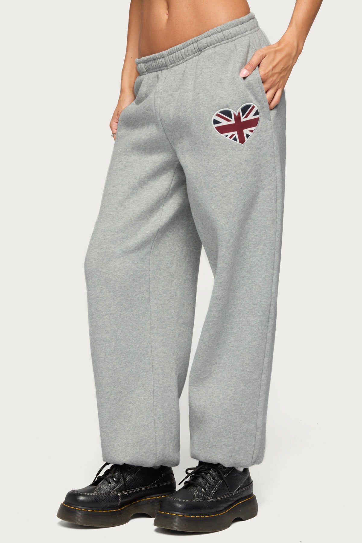 Heart UK Sweatpants - GRAY-MELANGE