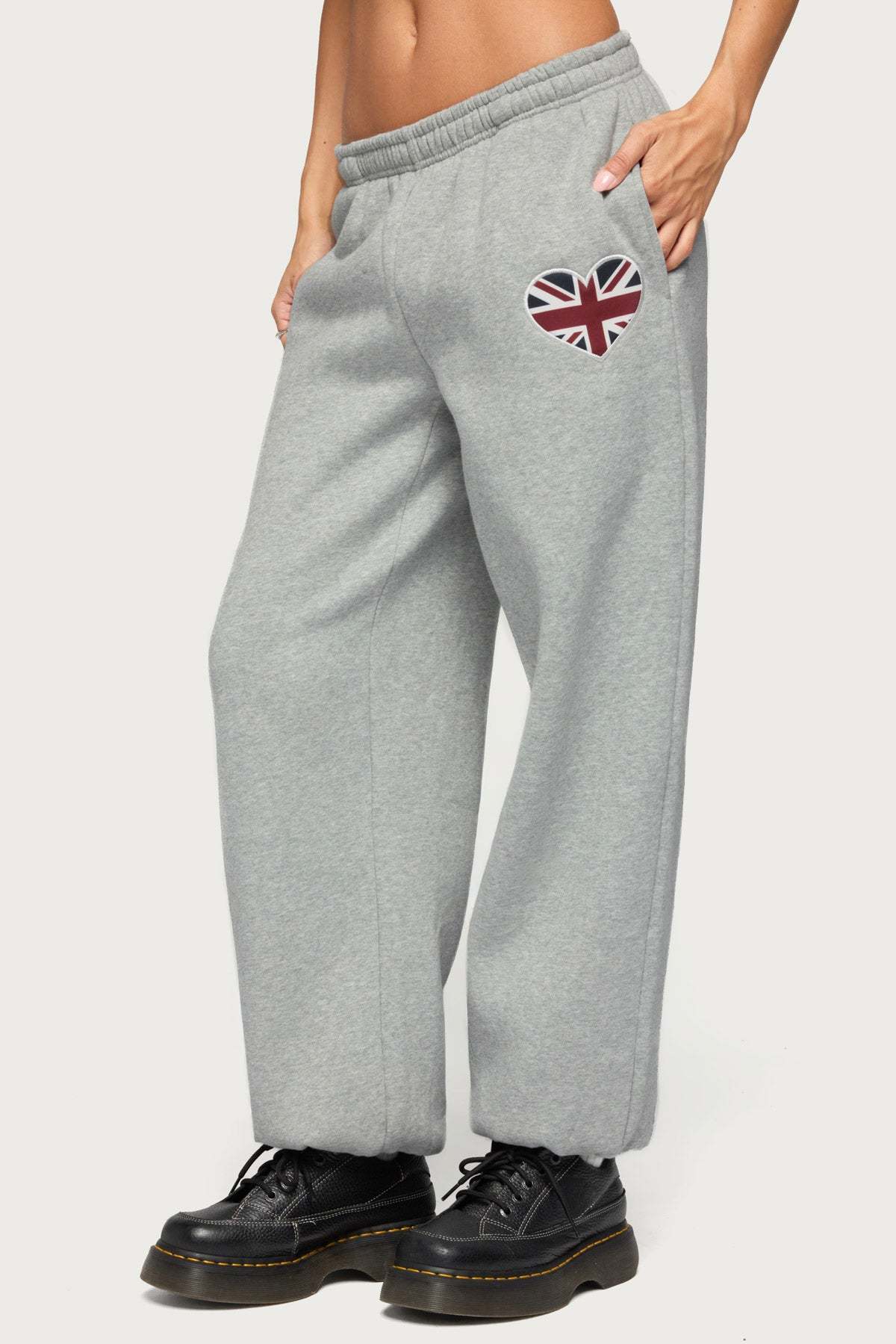Heart UK Sweatpants - GRAY-MELANGE