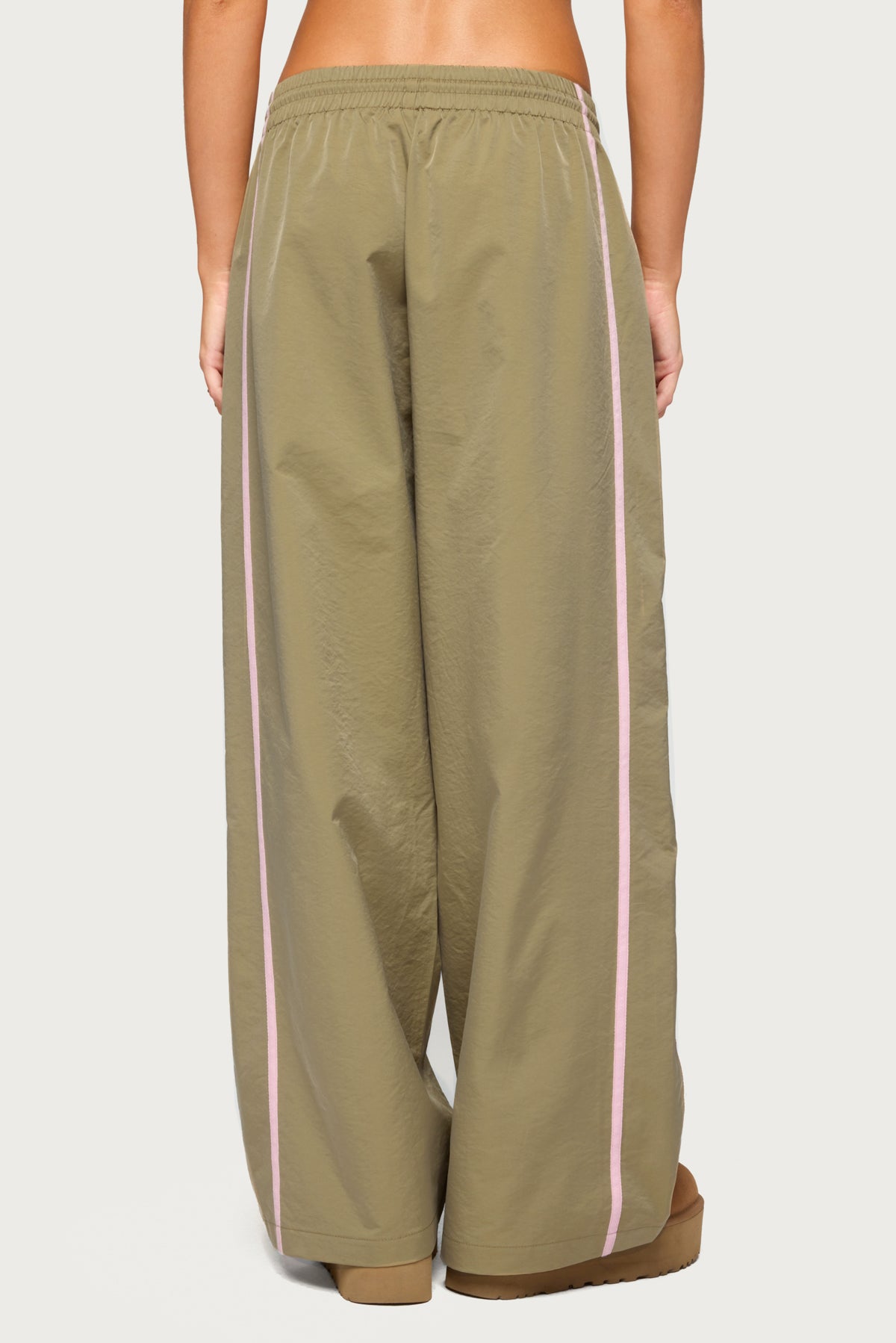Fasha Stripey Track Pants - OLIVE