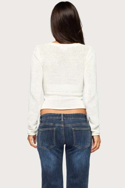 Ivyleigh V Neck Sweater - IVORY