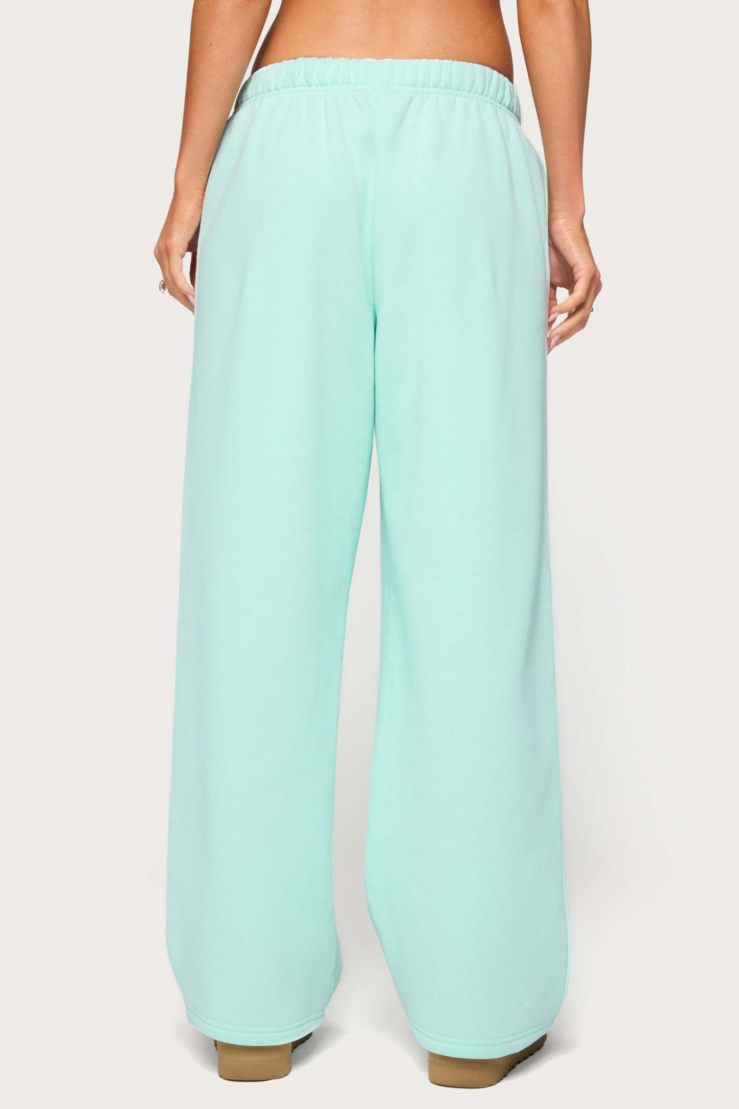 Edikted Star Graphic Sweatpants - AQUA