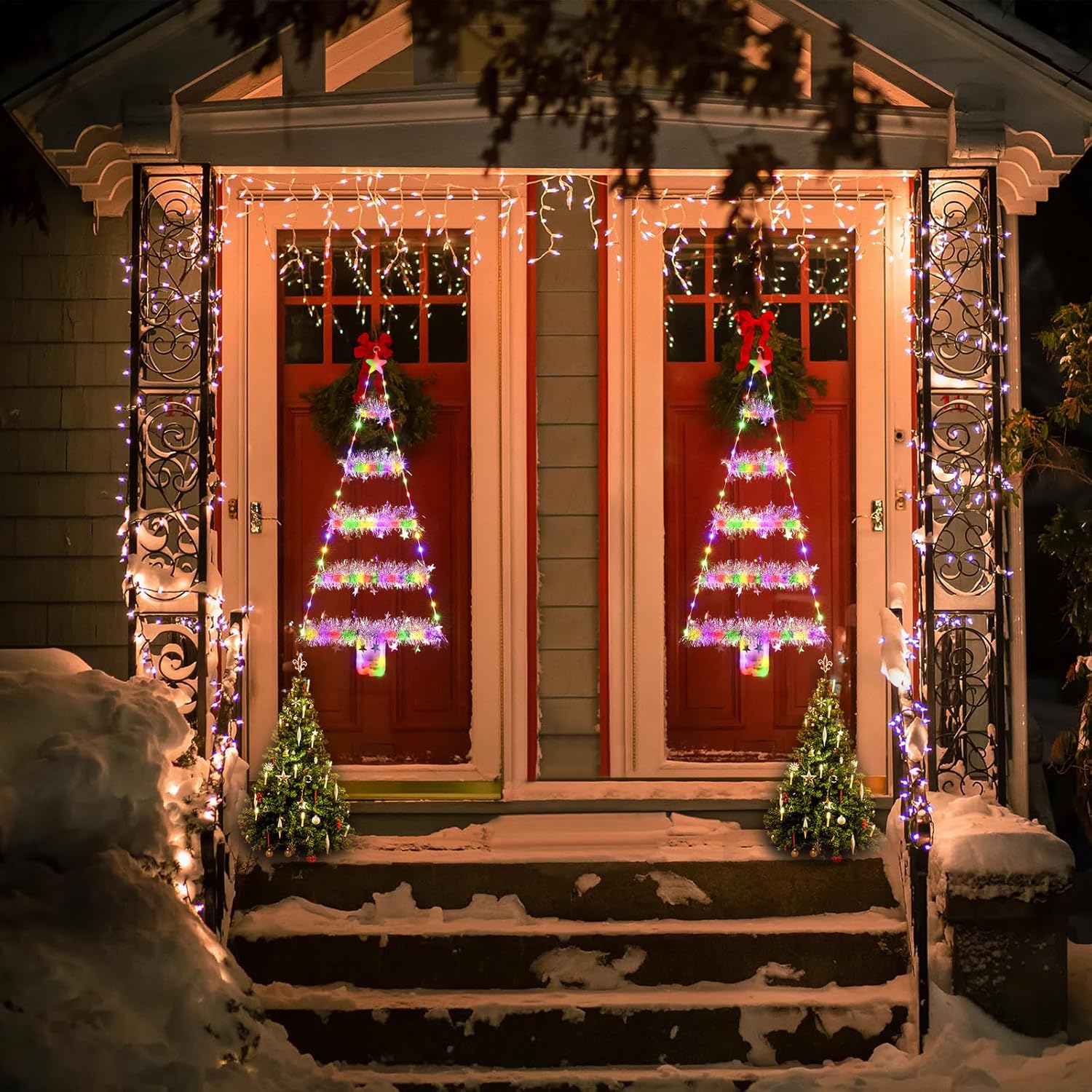 🎄Preheat 2025 Sale 49% OFF! - LED Ladder Lights with Climbing Santa Claus