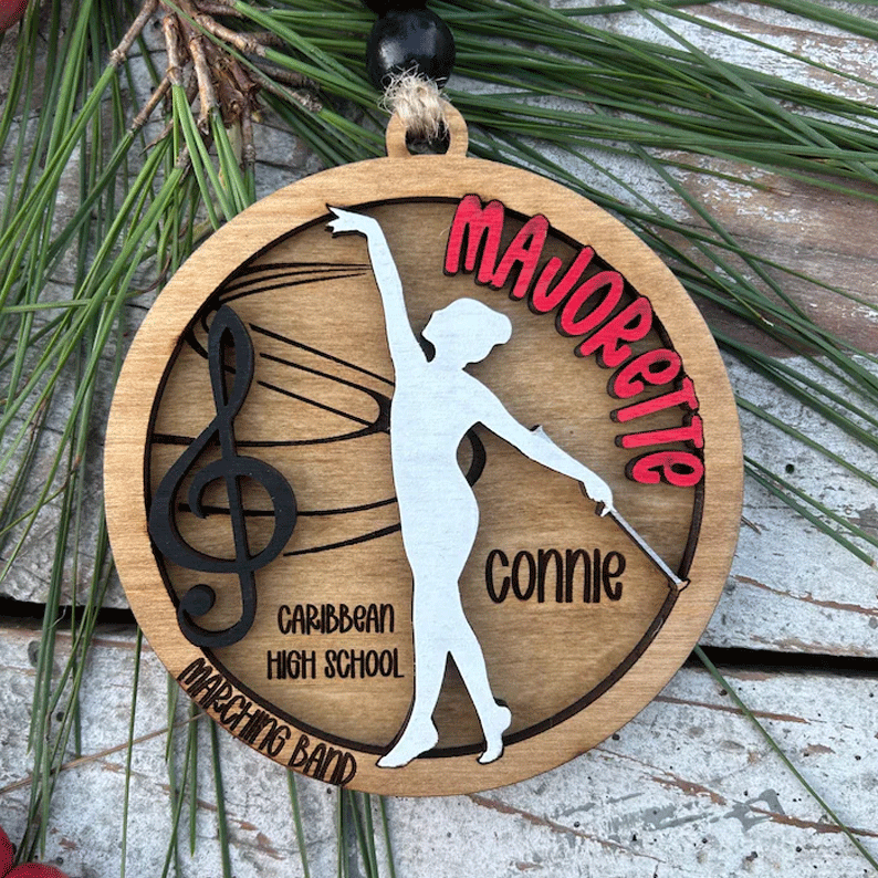 Personalized Marching Band Christmas Tree Ornament