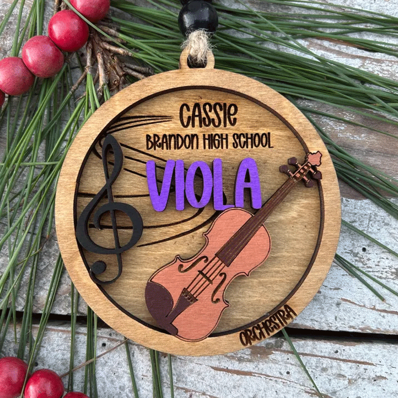 Personalized Marching Band Christmas Tree Ornament