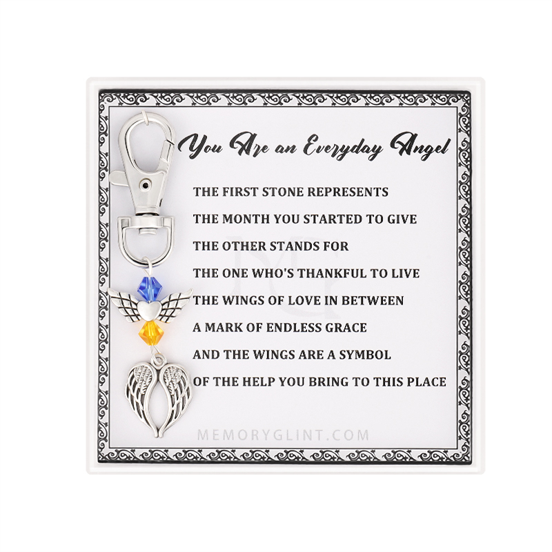 You Are an Everyday Angel Poem & Charm, Wings