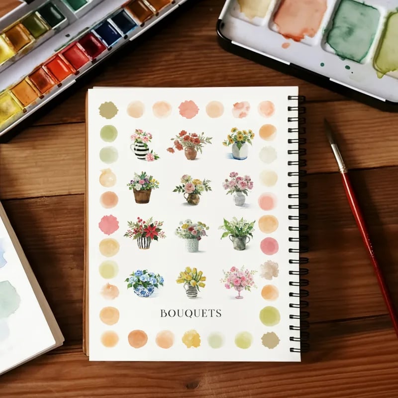 🔥LAST DAY SALE 60% OFF 🖼️Beginner-Friendly💕 Watercolor Workbook
