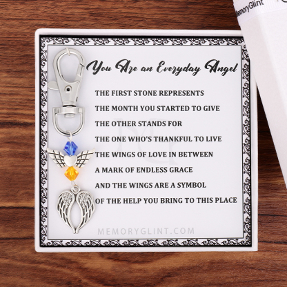 You Are an Everyday Angel Poem & Charm, Wings