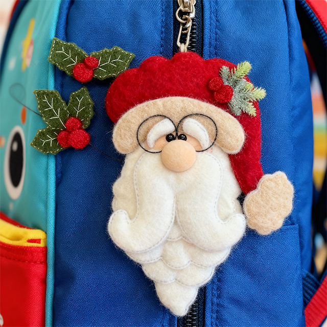 Jolly Felt Santa Ornament Kit