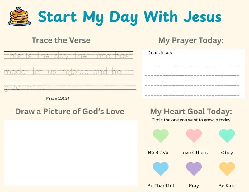 🔥LAST DAY 50% OFF -✝️Christian Faith Habit Kit for Kids - Daily Devotion Routine