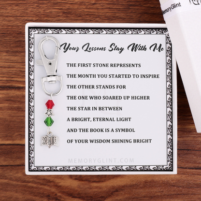 Your Lessons Stay With Me Poem & Charm, Book