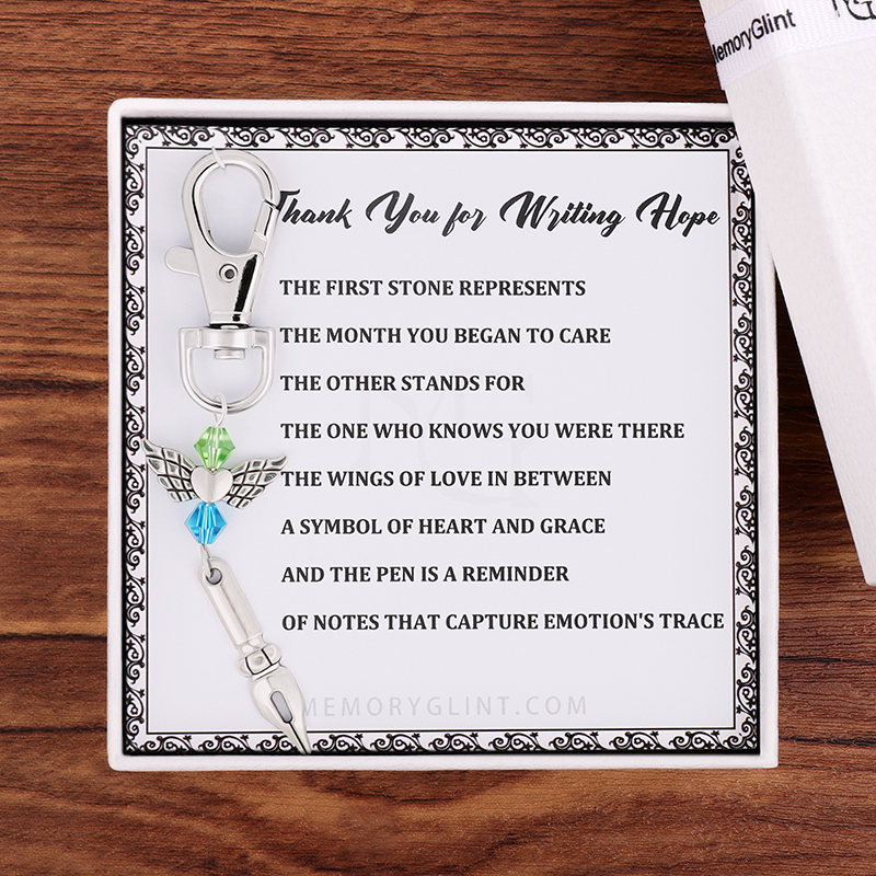 Thank You for Writing Hope Poem & Charm, Pen