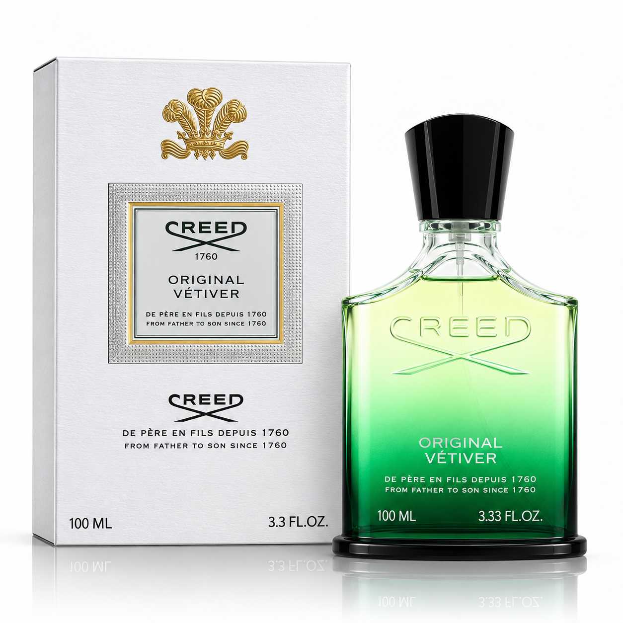 Creed original vetiver green bottle 3.3FL.OZ 100ML