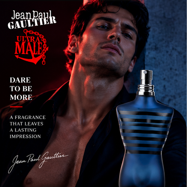 Jean Paul Gaultier Ultra Male Eau de Toilette Intense 4.2FL.OZ 125ML