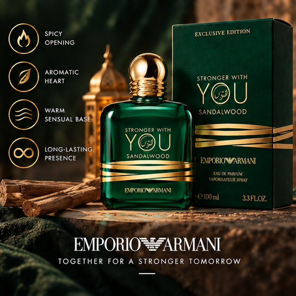 Armani Stronger With You Sandalwood Eau de Parfum (Exclusive Edition) 3.3FL.OZ/100ML