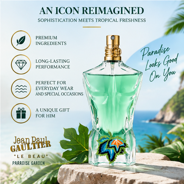 Jean Paul Gaultier Le Beau Paradise Garden EDP OZ 125ML
