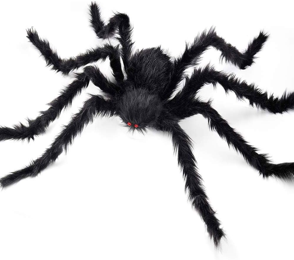 Crawling Groundbreaker Zombie Halloween Decoration (Includes FREE 20ft Caution Tape & 20" Giant Spider)