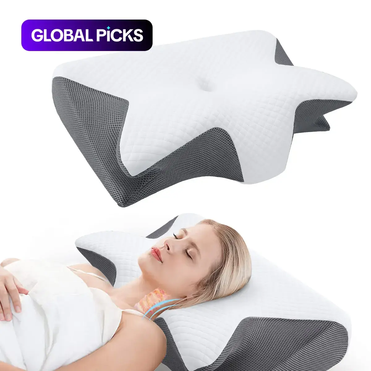 Free Gift 🎁 Exclusive Gift: Memory Foam Neck Pillow (Off-White)