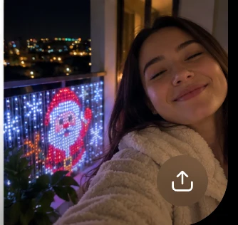 Phone controlled Christmas balcony lights