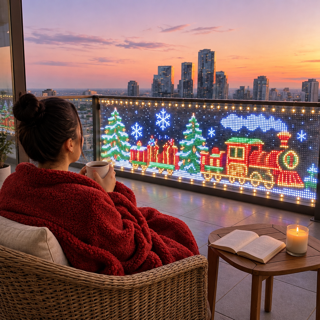 Smart Pixel Curtain Lights with APP Control, Remote & Custom DIY Designs