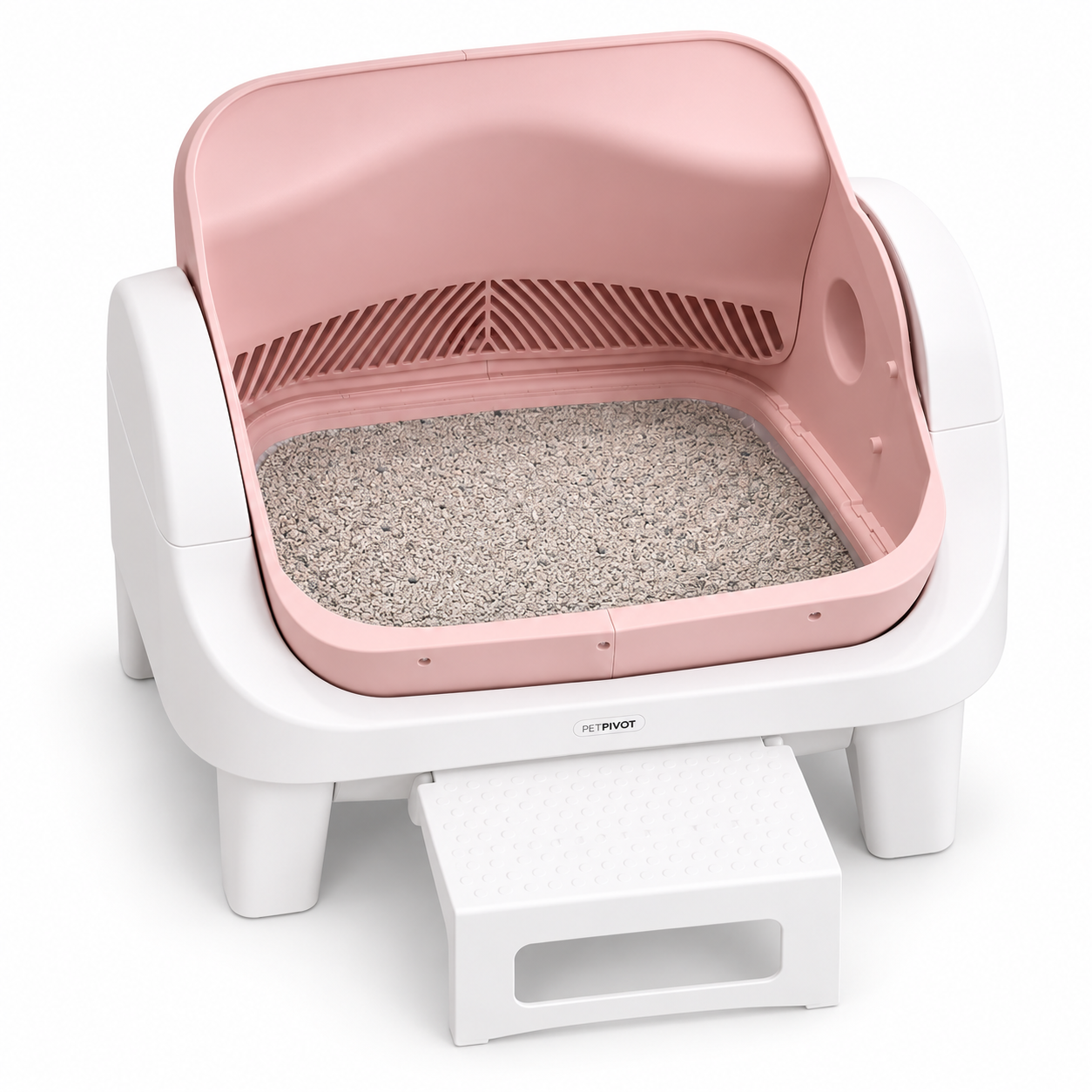 Open-Top Self-Cleaning Cat Litter Box