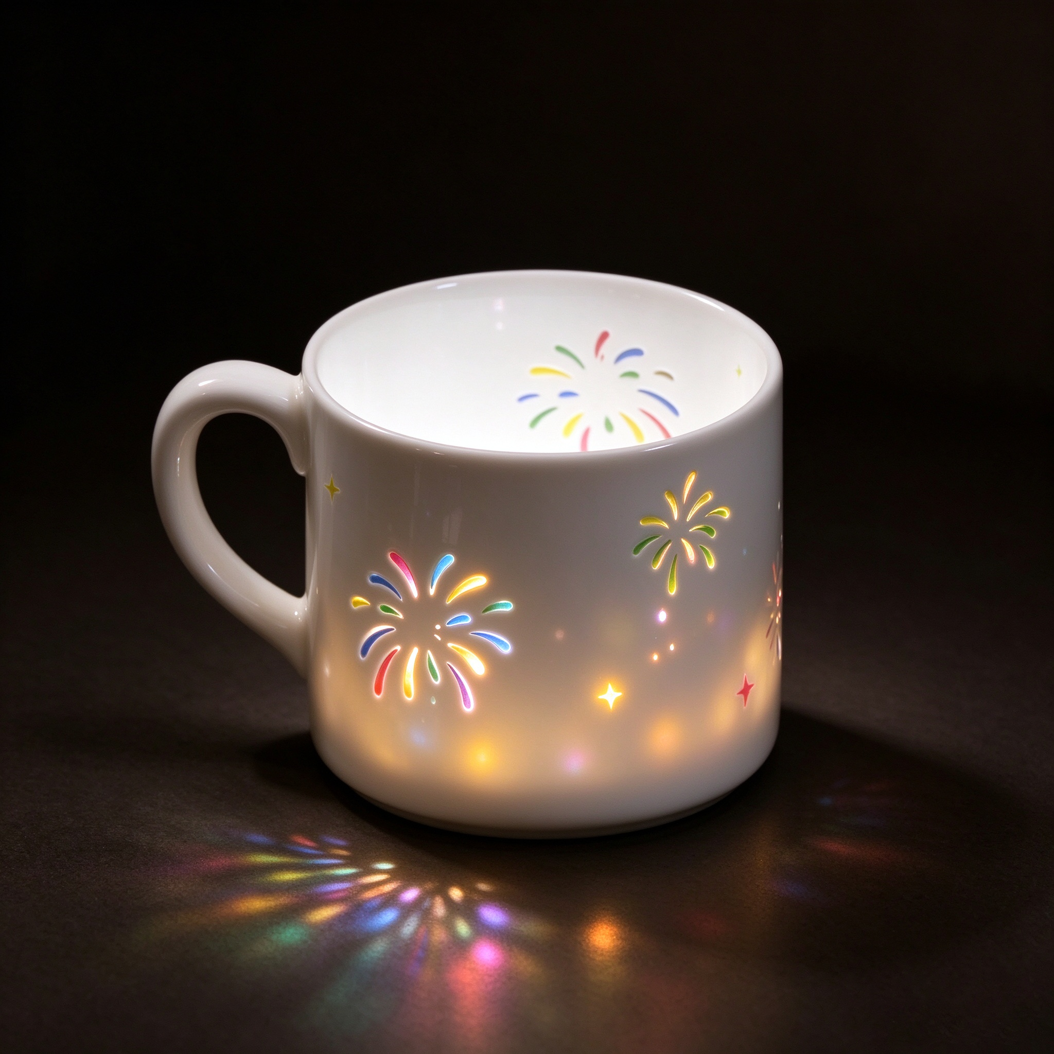 Linglong Fireworks Porcelain Coffee Cup Set
