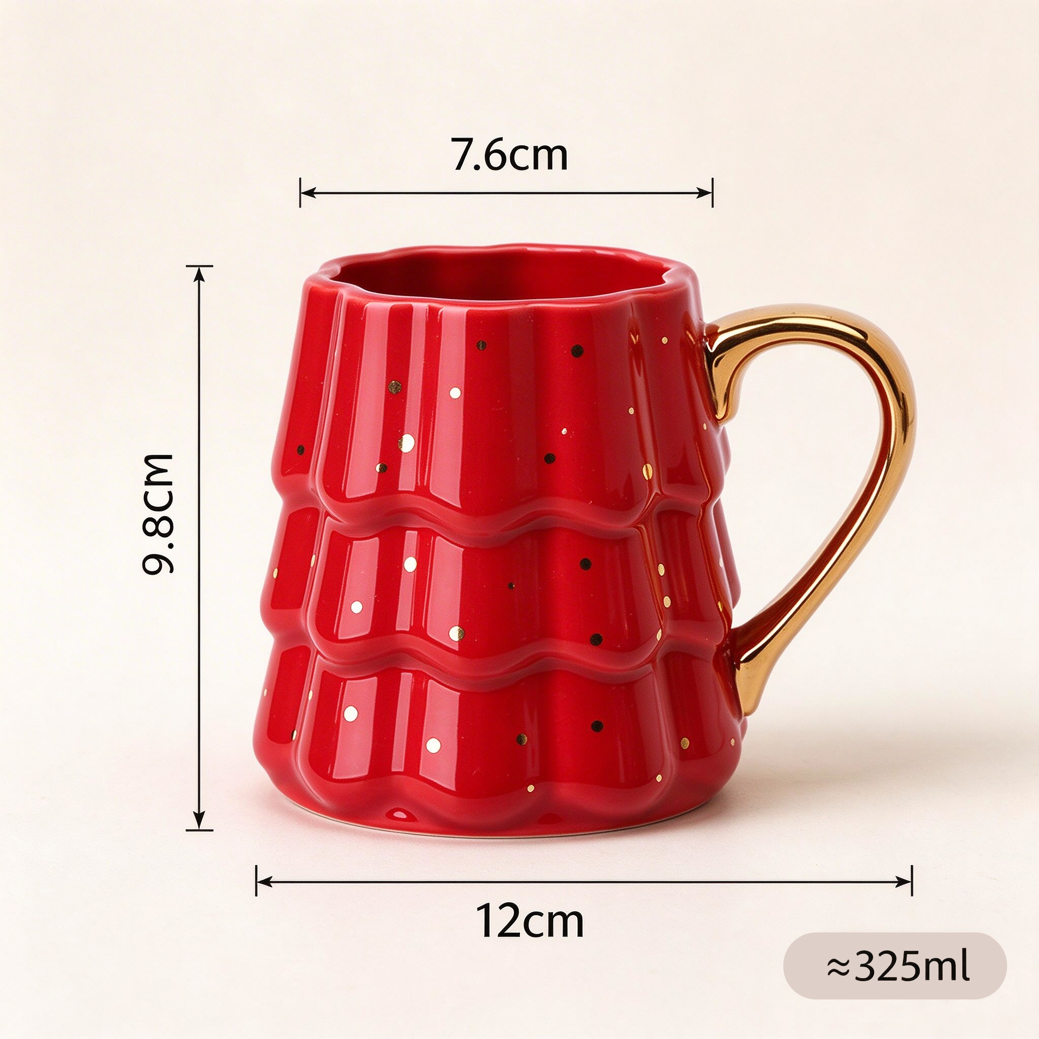 Jingdezhen Christmas Tree Ceramic Mug