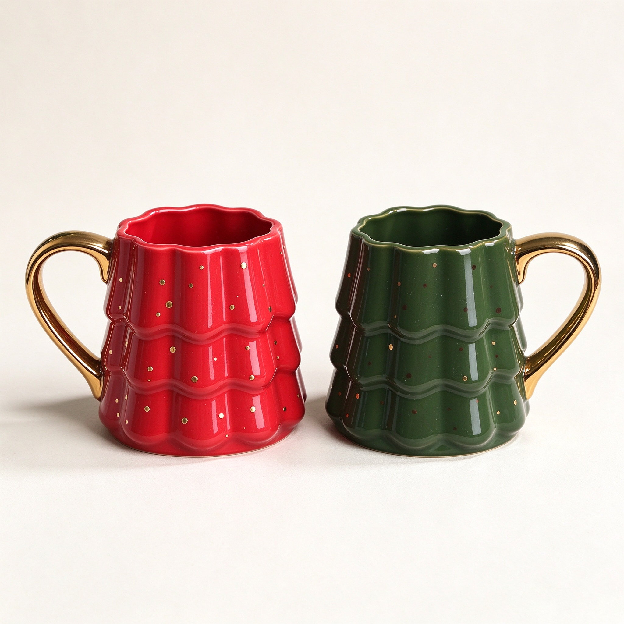 Jingdezhen Christmas Tree Ceramic Mug