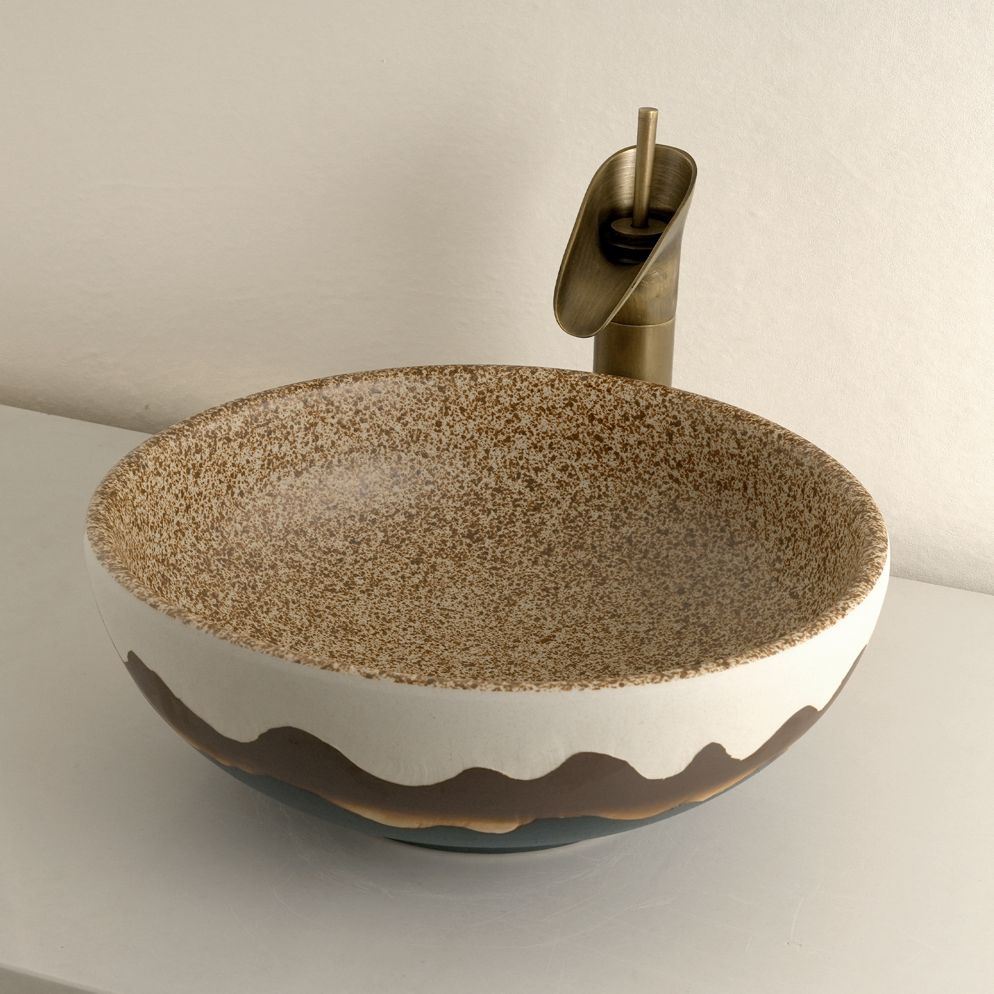 Dark grey washbasin