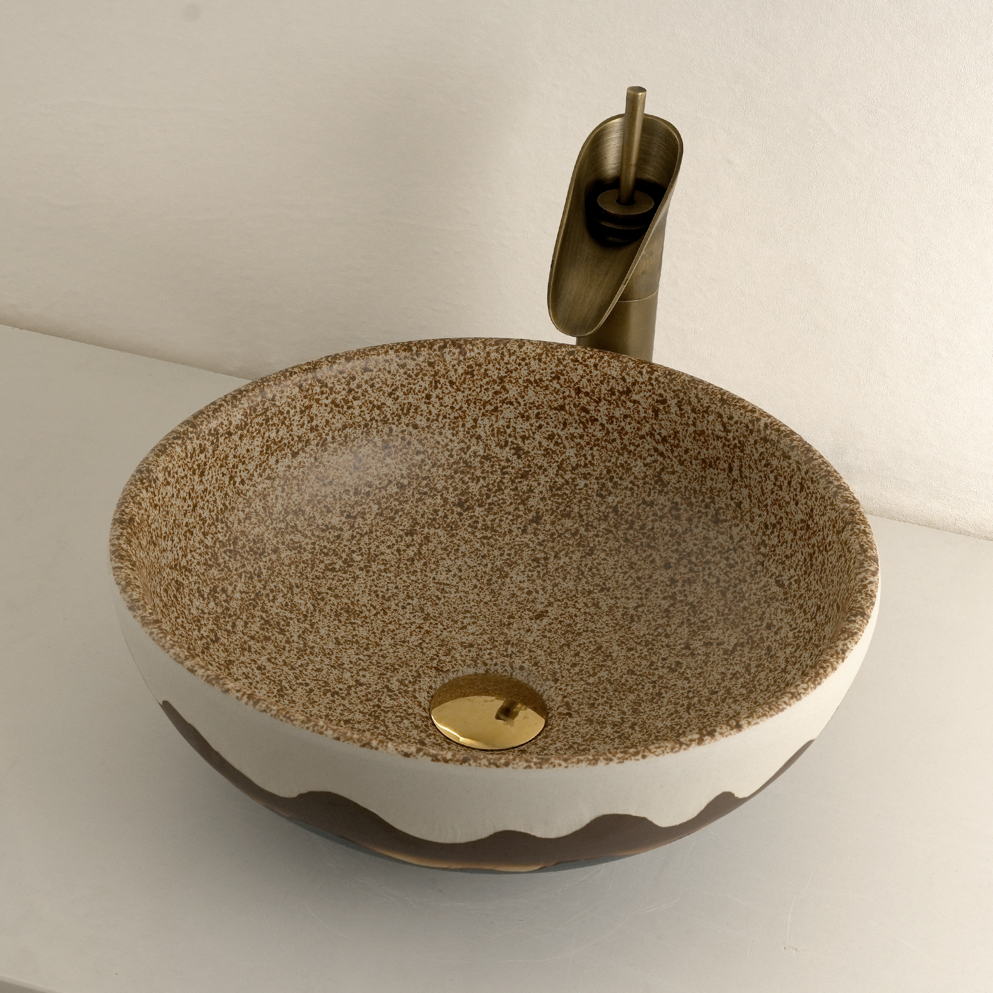 Dark grey washbasin