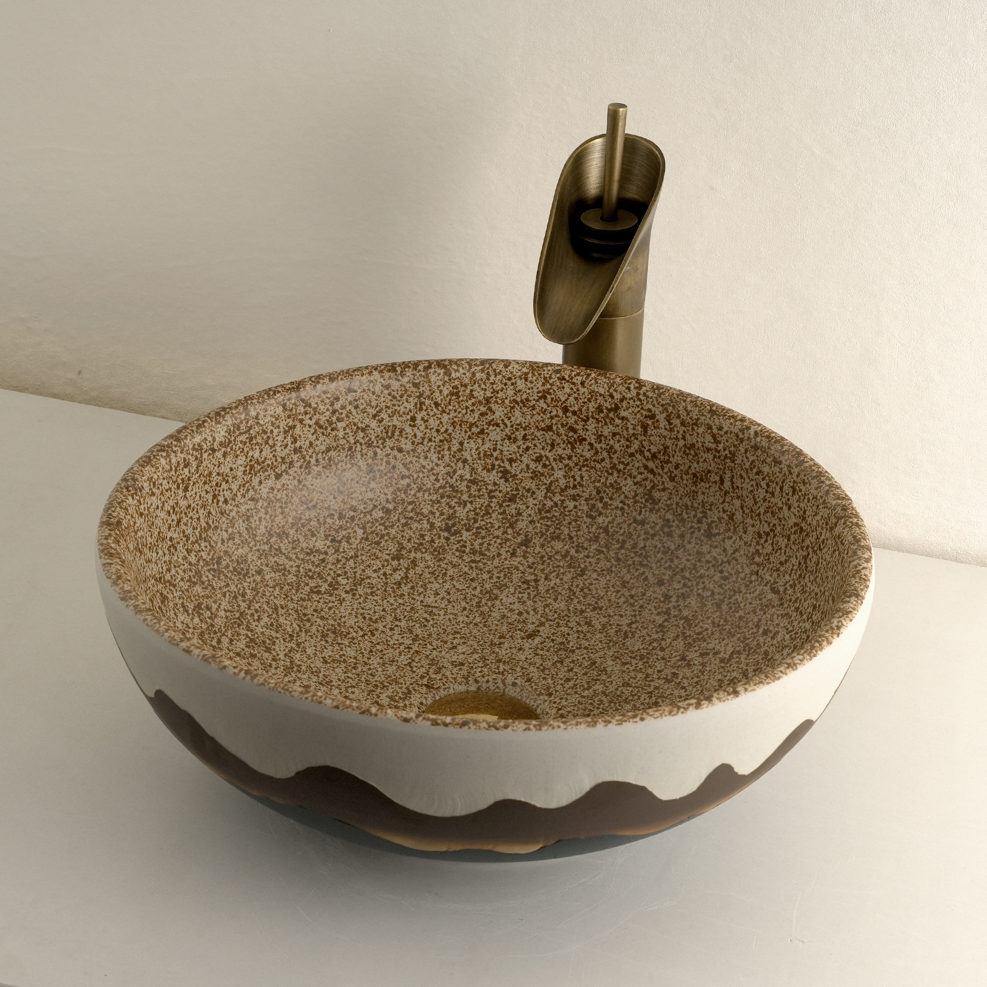 Dark grey washbasin