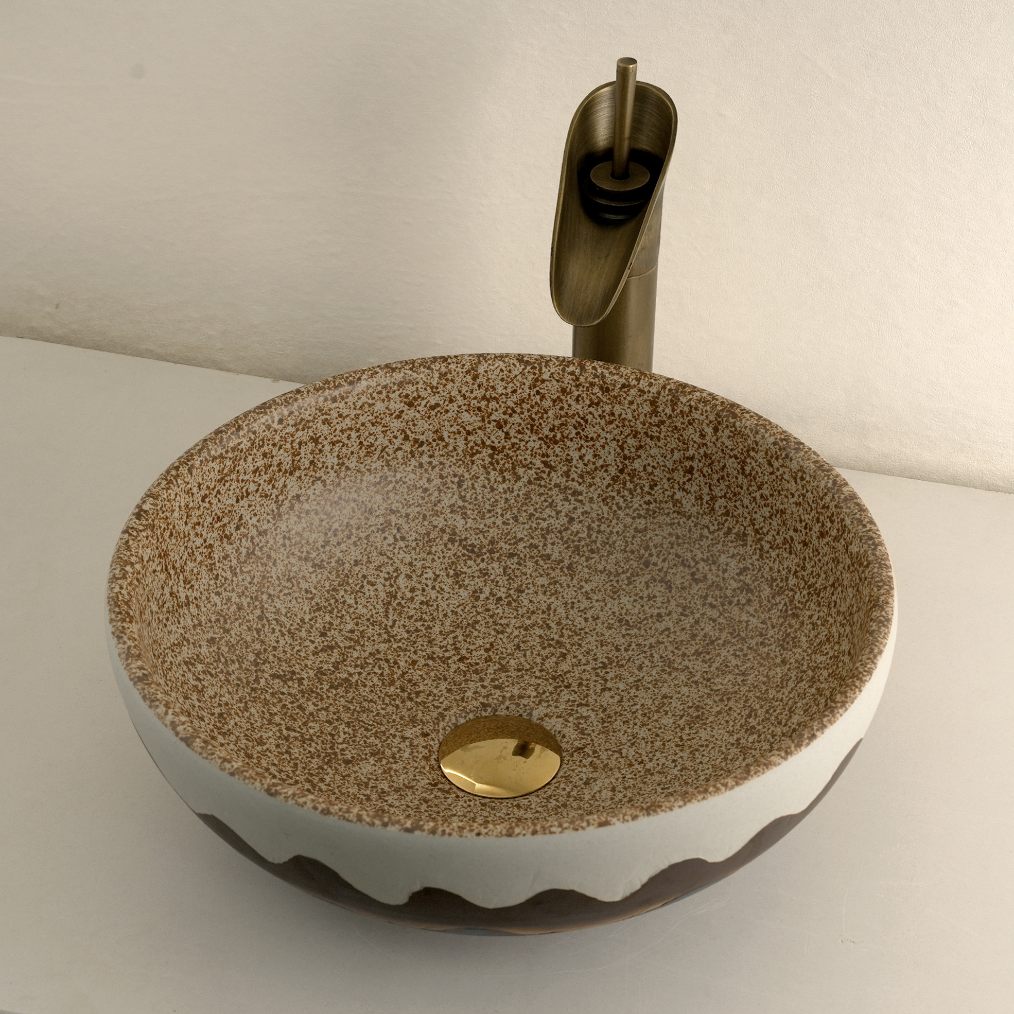 Dark grey washbasin