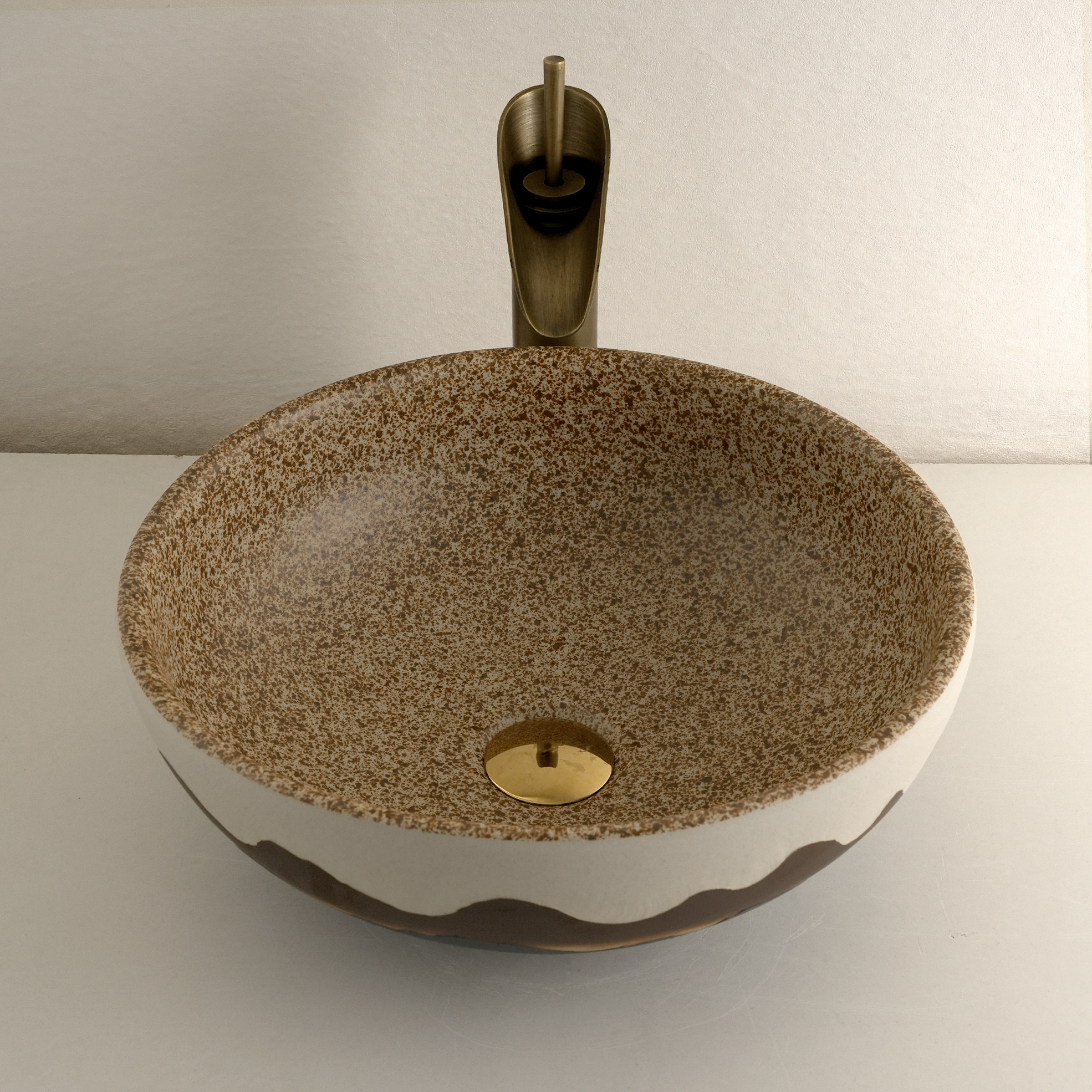 Dark grey washbasin
