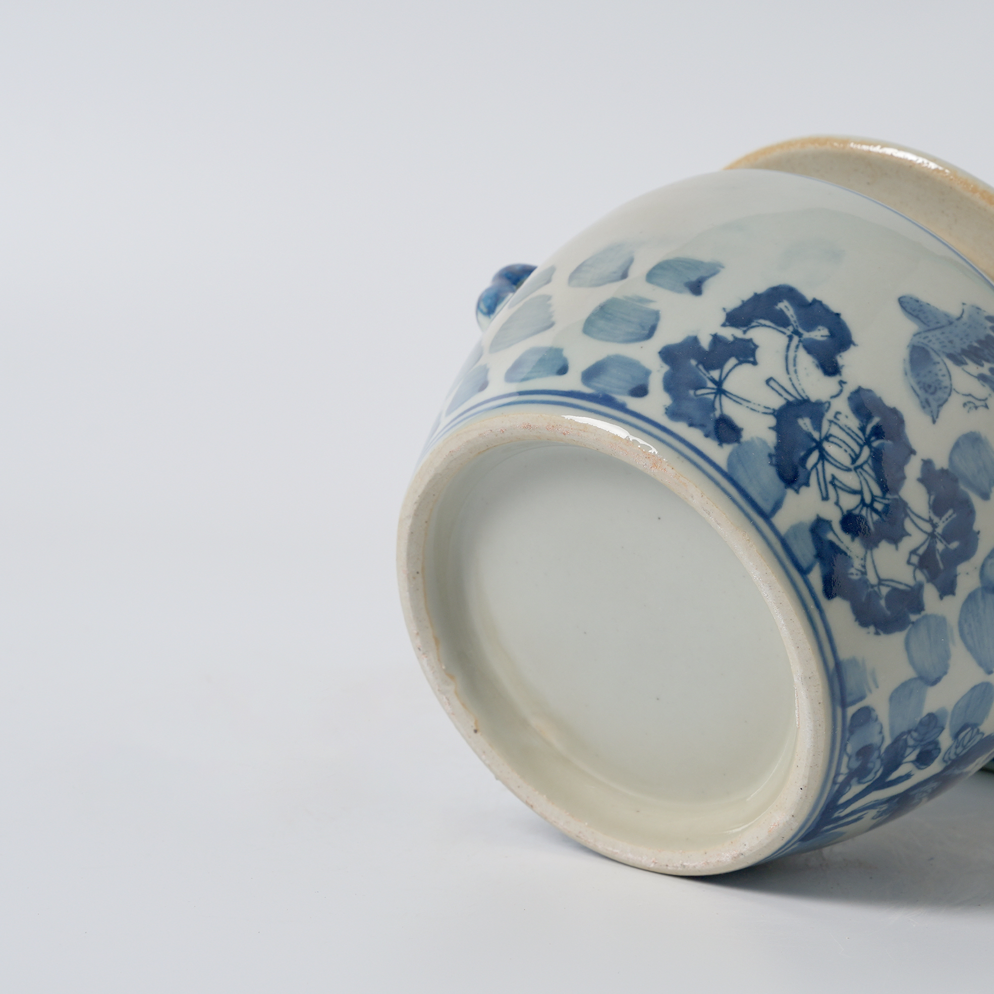Blue & White Floral Jar Lid Decorative Ginger Jar 66