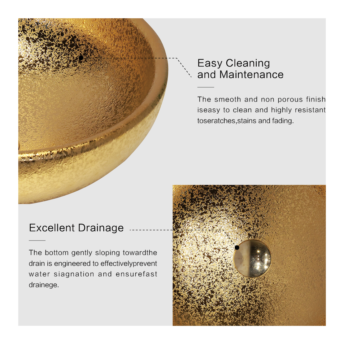 Gold washbasin