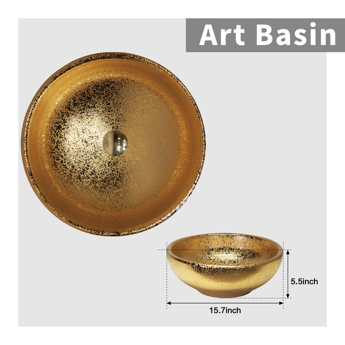 Gold washbasin