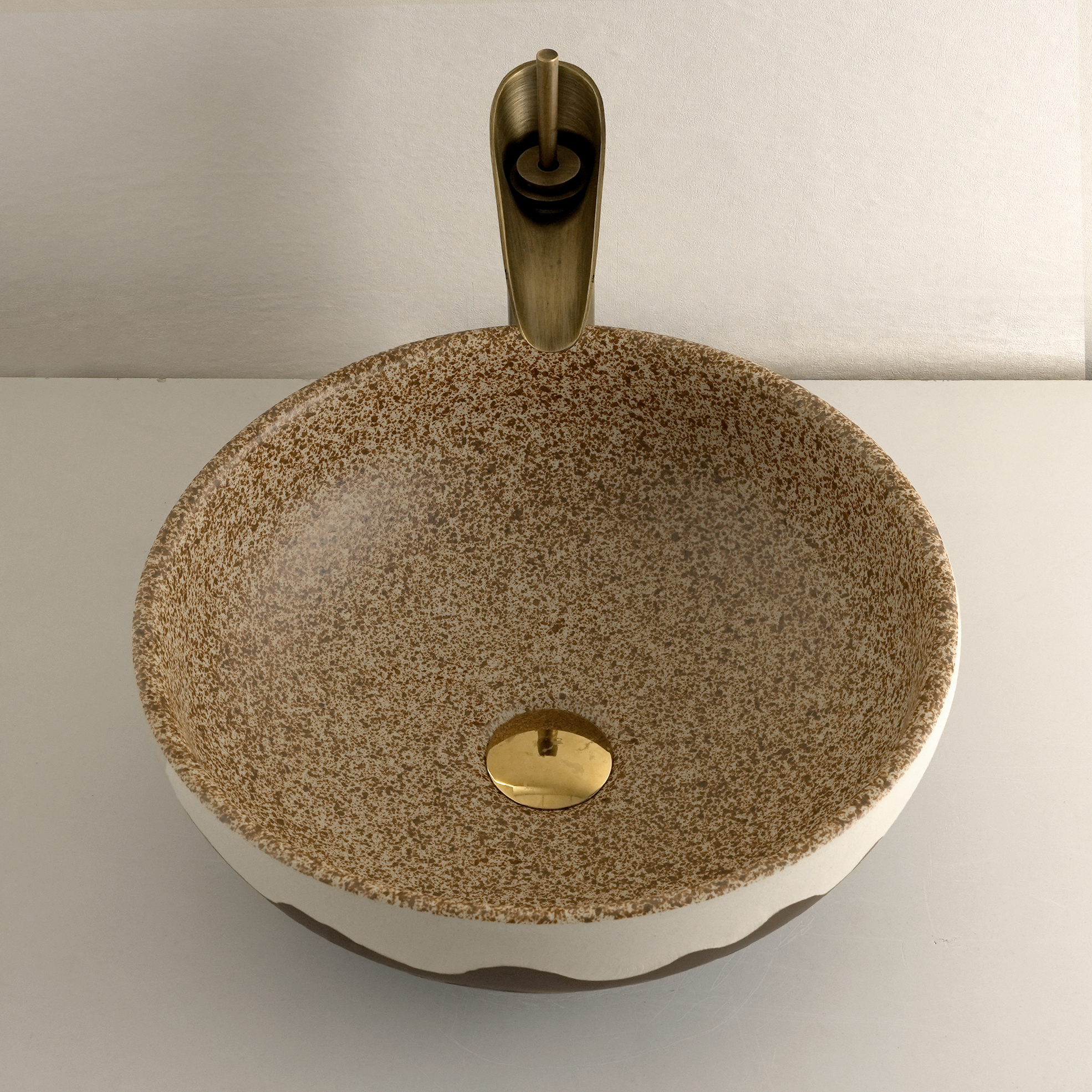 Dark grey washbasin